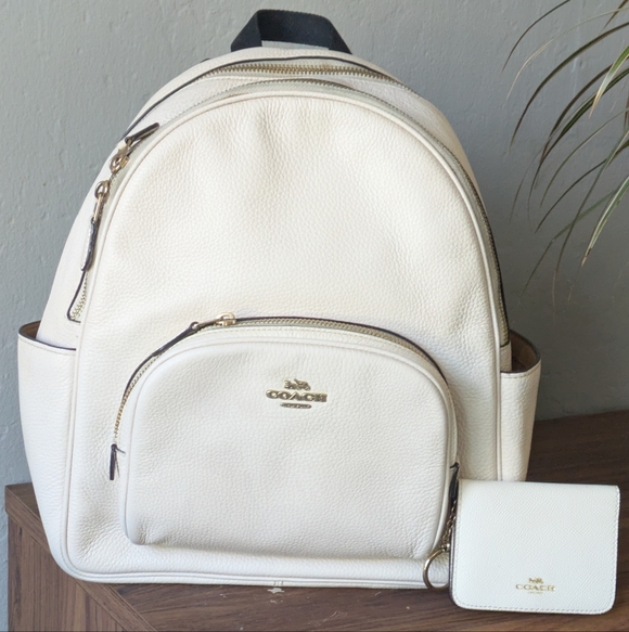 Coach Court Pebble Leather Backpack. Coach Court Pebble Leather Backpack.